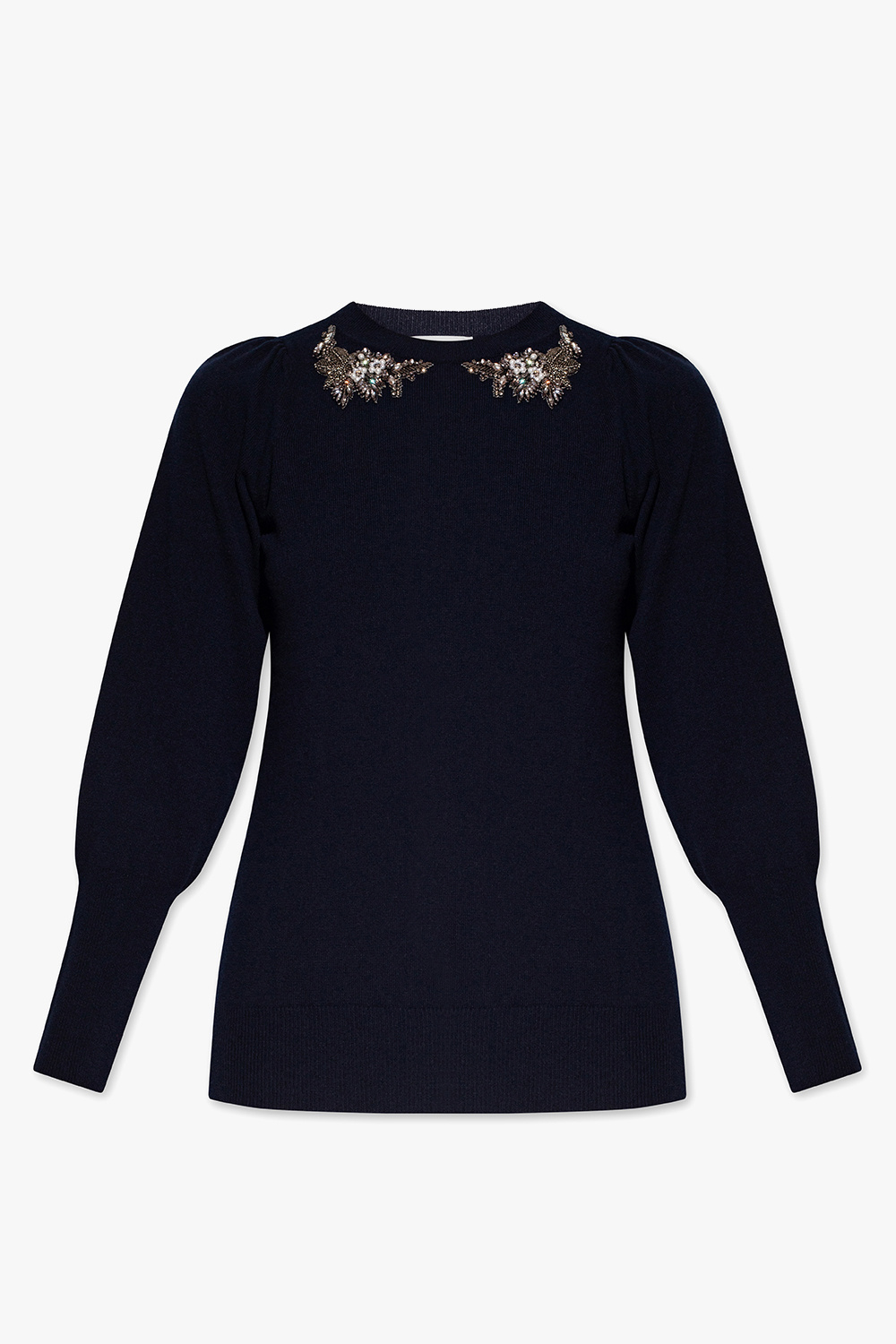 Navy blue 'Colleen' wool sweater Erdem - LANVIN Classic Curb